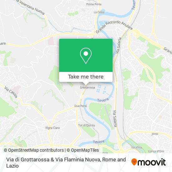 Via di Grottarossa & Via Flaminia Nuova map