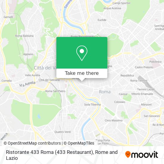 Ristorante 433 Roma (433 Restaurant) map