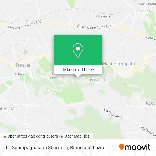 La Scampagnata di Sbardella map