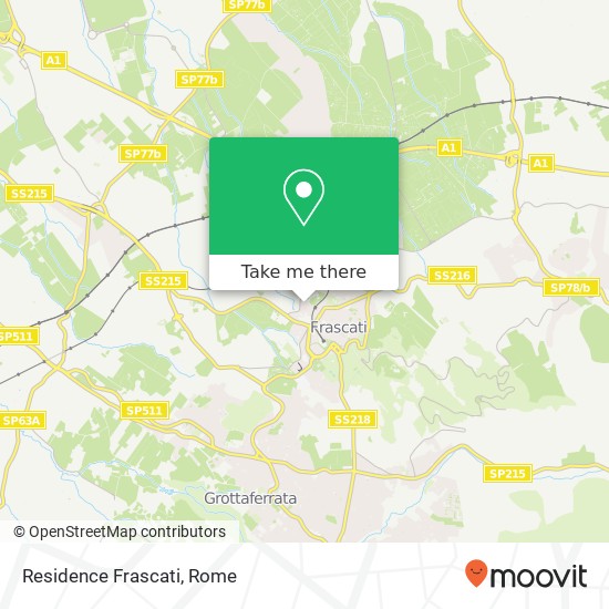 Residence Frascati map