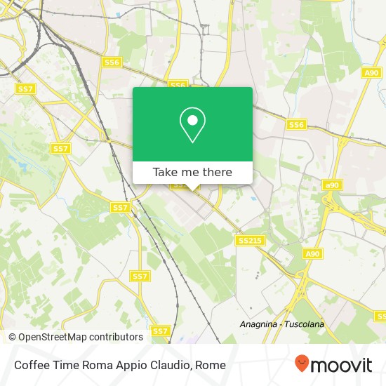 Coffee Time Roma Appio Claudio map