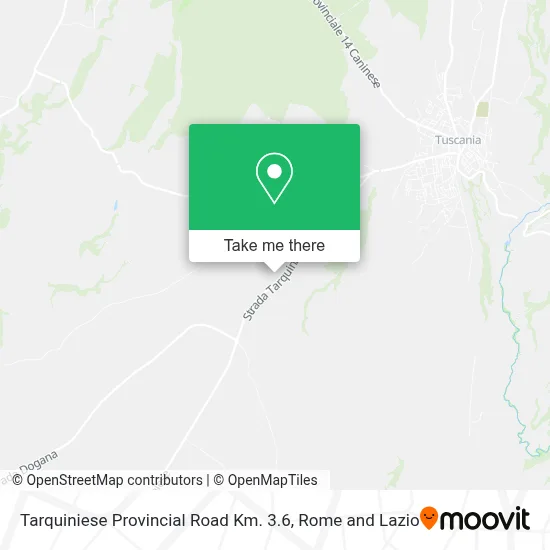 Tarquiniese Provincial Road Km. 3.6 map