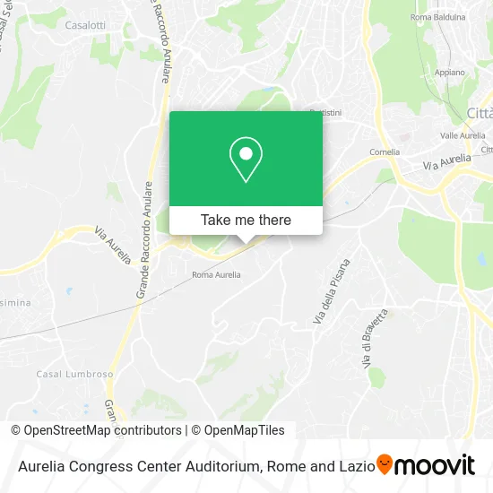 Aurelia Congress Center Auditorium map