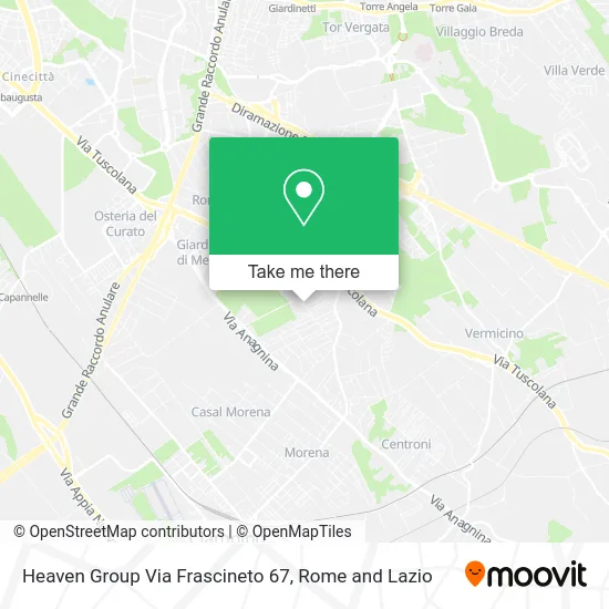 Heaven Group Frascineto Street 67 map