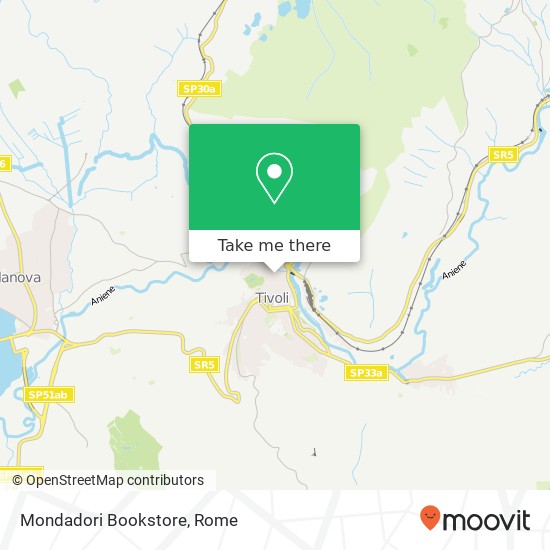 Mondadori Bookstore map