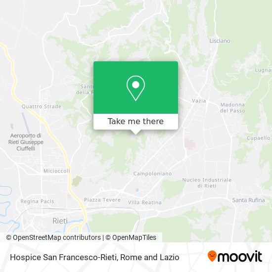 Hospice San Francesco-Rieti map