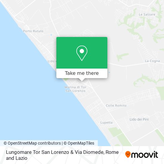 Lungomare Tor San Lorenzo & Via Diomede map
