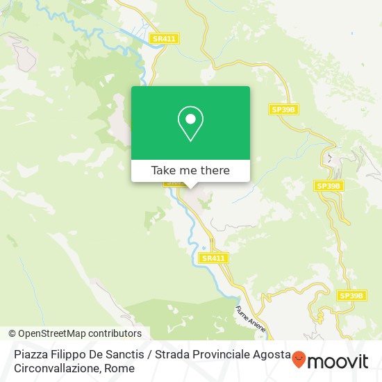 Piazza Filippo De Sanctis / Strada Provinciale Agosta Circonvallazione map
