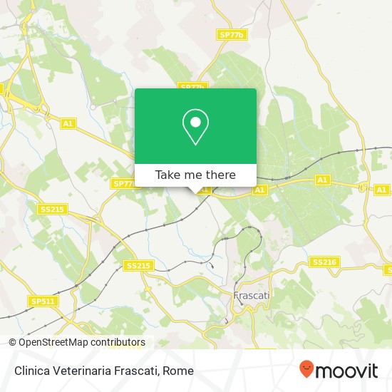 Clinica Veterinaria Frascati map