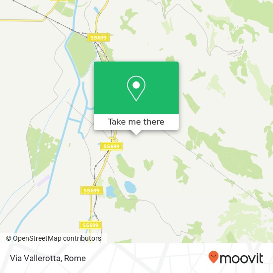 Via Vallerotta map