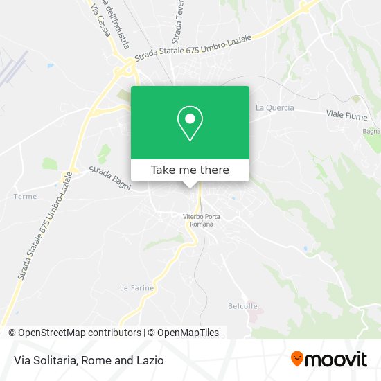 Via Solitaria map