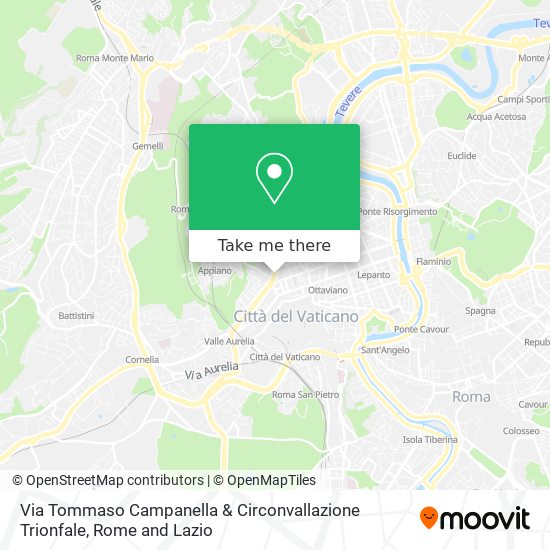 Via Tommaso Campanella & Circonvallazione Trionfale map