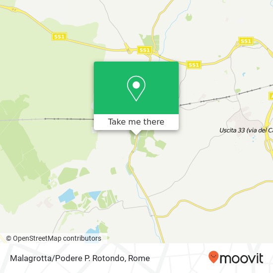 Malagrotta/Podere P. Rotondo map