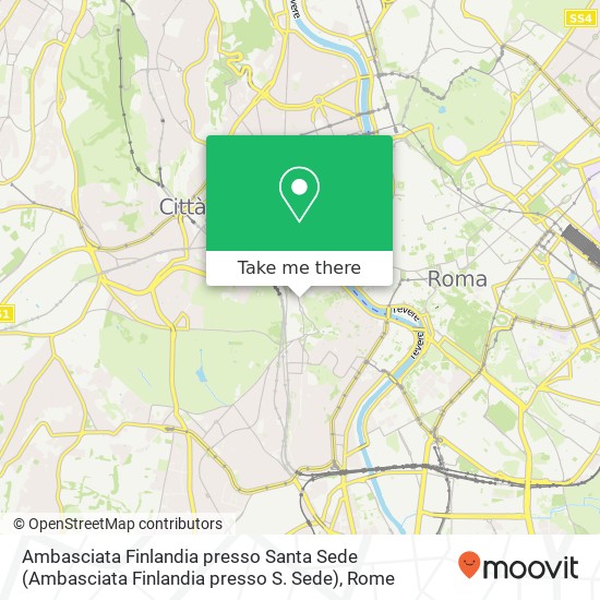 Ambasciata Finlandia presso Santa Sede map