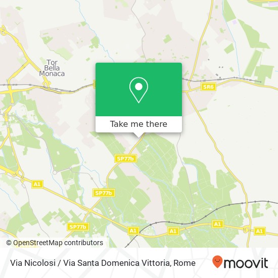 Via Nicolosi / Via Santa Domenica Vittoria map