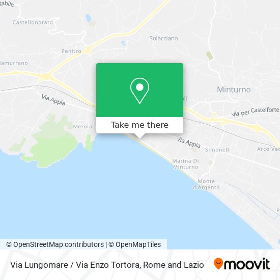 Via Lungomare / Via Enzo Tortora map