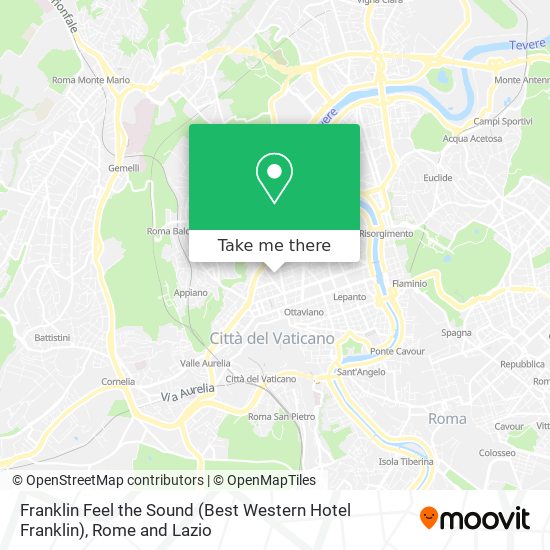Franklin Feel the Sound (Best Western Hotel Franklin) map