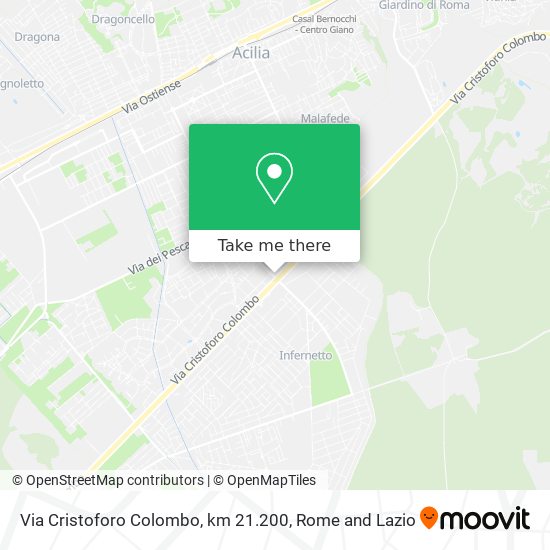 Via Cristoforo Colombo, km 21.200 map