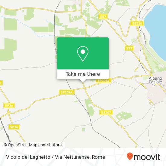 Vicolo del Laghetto / Via Nettunense map