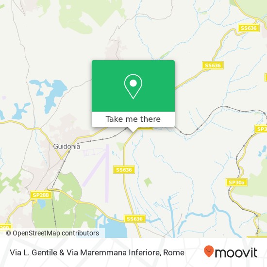 Via L. Gentile & Via Maremmana Inferiore map