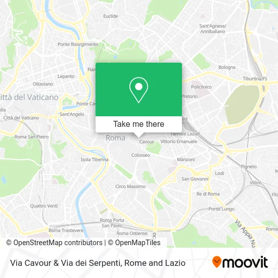 Cavour Street & Serpents Street map