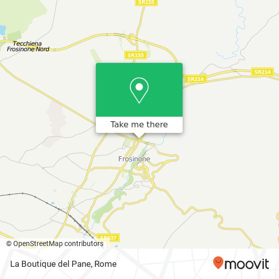 La Boutique del Pane map