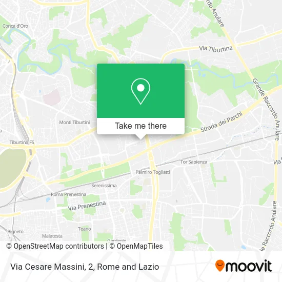 Cesare Massini Street, 2 map
