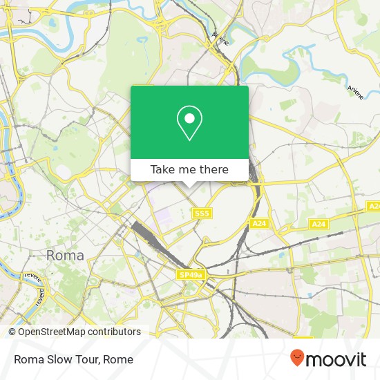 Roma Slow Tour map