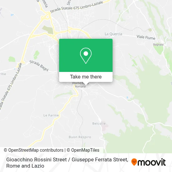 Gioacchino Rossini Street / Giuseppe Ferrata Street map