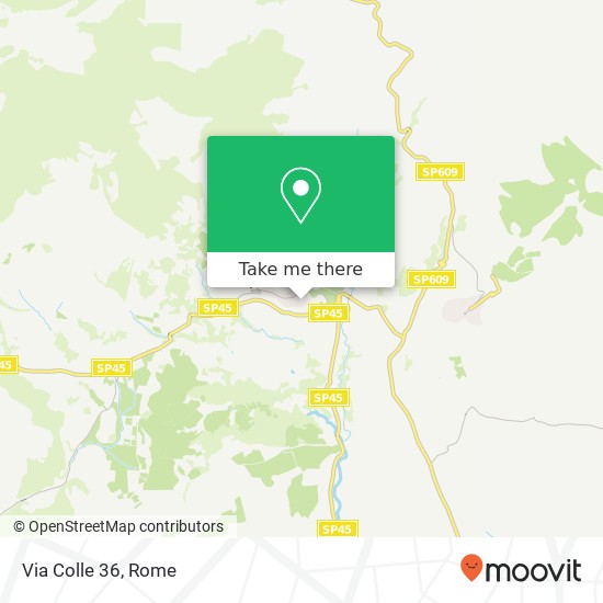 Via Colle 36 map