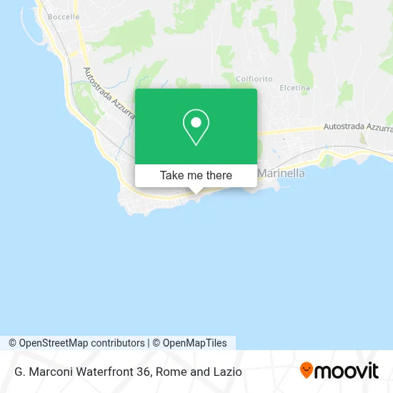 G. Marconi Waterfront 36 map