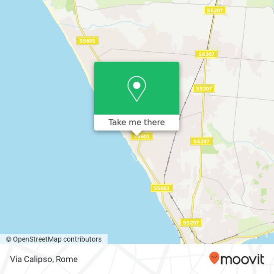 Via Calipso map