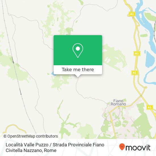 Località Valle Puzzo / Strada Provinciale Fiano Civitella Nazzano map