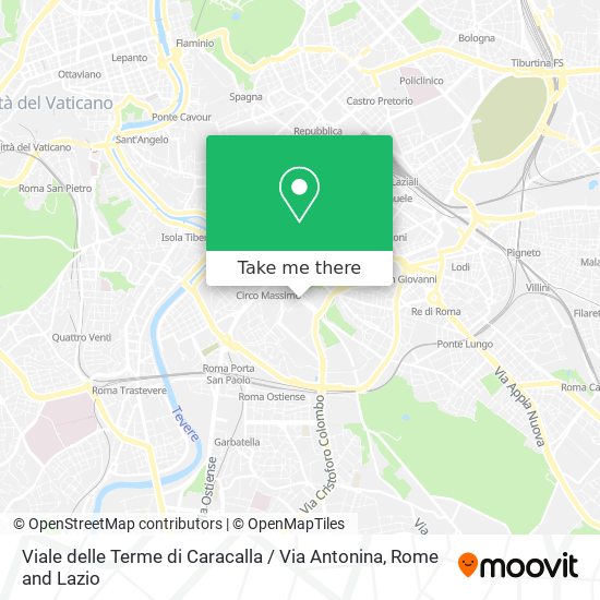 Viale delle Terme di Caracalla / Via Antonina map