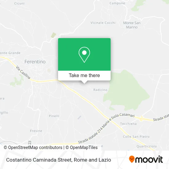 Costantino Caminada Street map