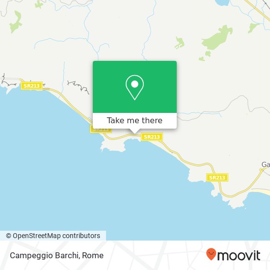 Campeggio Barchi map