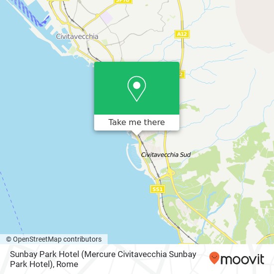 Sunbay Park Hotel (Mercure Civitavecchia Sunbay Park Hotel) map