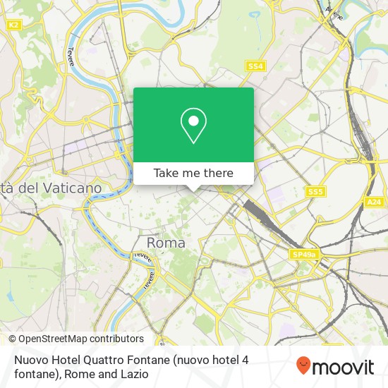 Nuovo Hotel Quattro Fontane (nuovo hotel 4 fontane) map