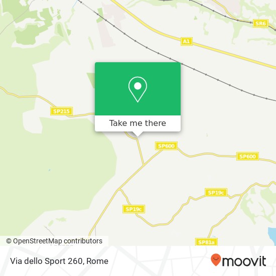 Via dello Sport 260 map