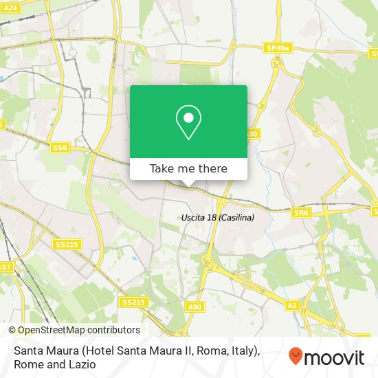 Santa Maura (Hotel Santa Maura II, Roma, Italy) map