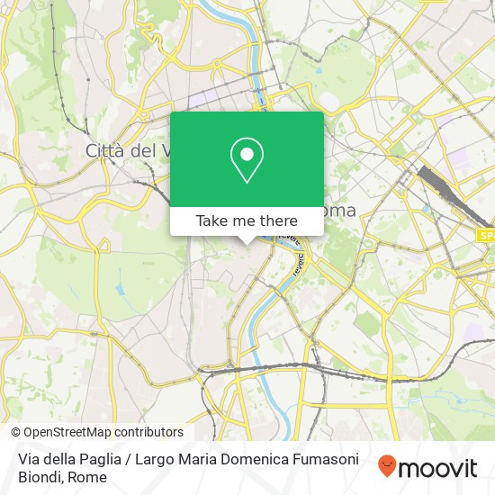 Via della Paglia / Largo Maria Domenica Fumasoni Biondi map