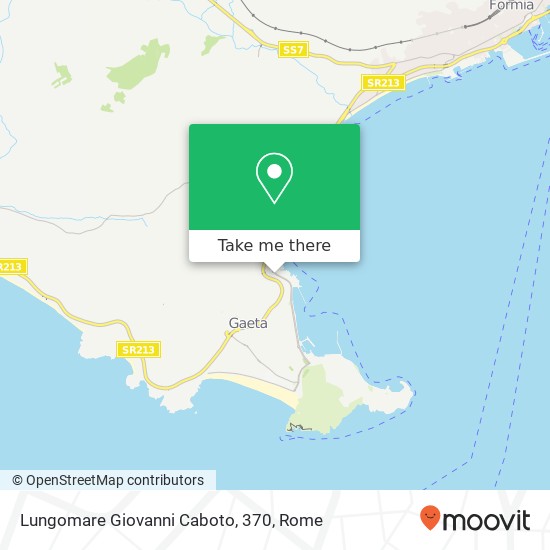 Lungomare Giovanni Caboto, 370 map