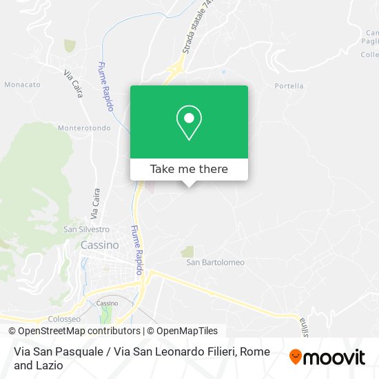 Via San Pasquale / Via San Leonardo Filieri map