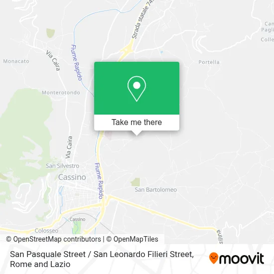 San Pasquale Street / San Leonardo Filieri Street map