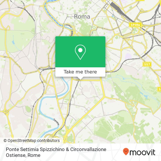 Ponte Settimia Spizzichino & Circonvallazione Ostiense map