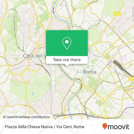 Piazza della Chiesa Nuova / Via Cerri map