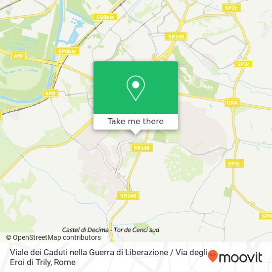 Viale dei Caduti nella Guerra di Liberazione / Via degli Eroi di Trily map