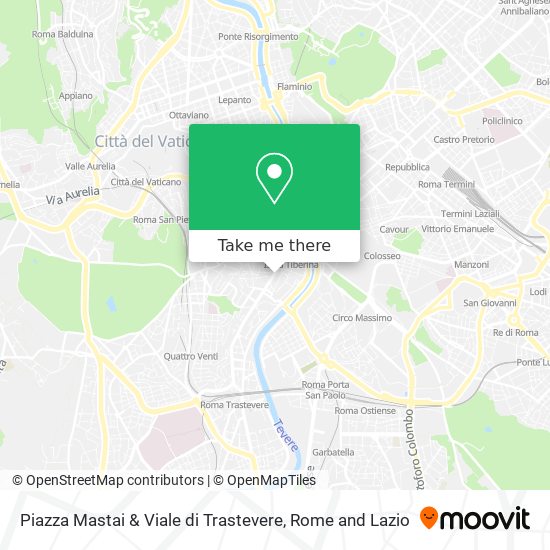 Piazza Mastai & Viale di Trastevere map