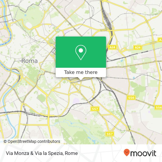 Via Monza & Via la Spezia map