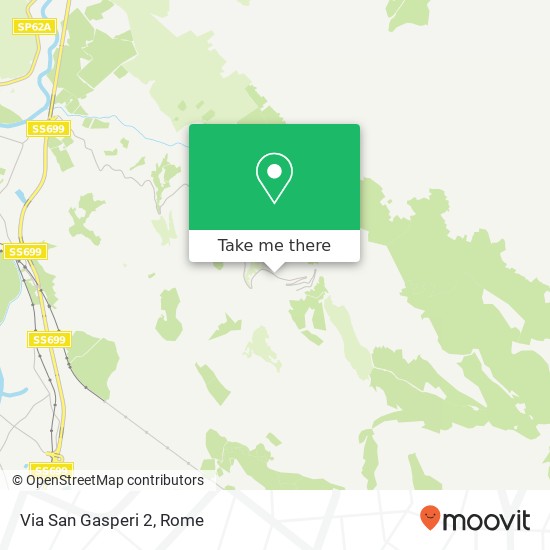 Via San Gasperi 2 map